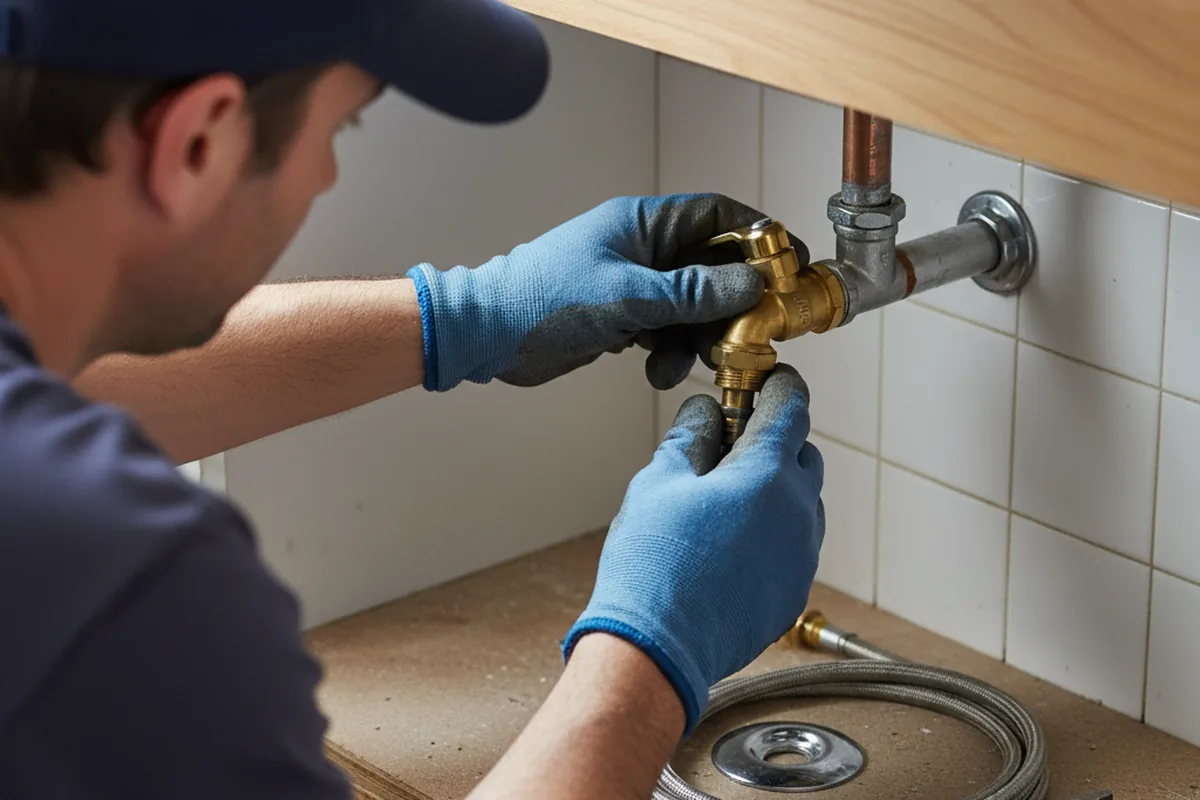 Shutoff valve and fitting work during Faucet and Fixture Repair in Arlington